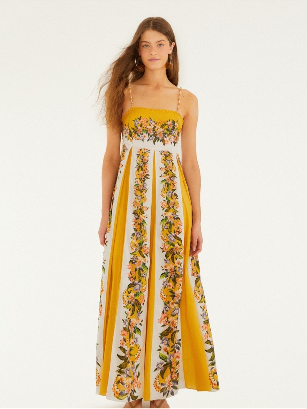 Sand Hilo Stripes Maxi Sundress - XS